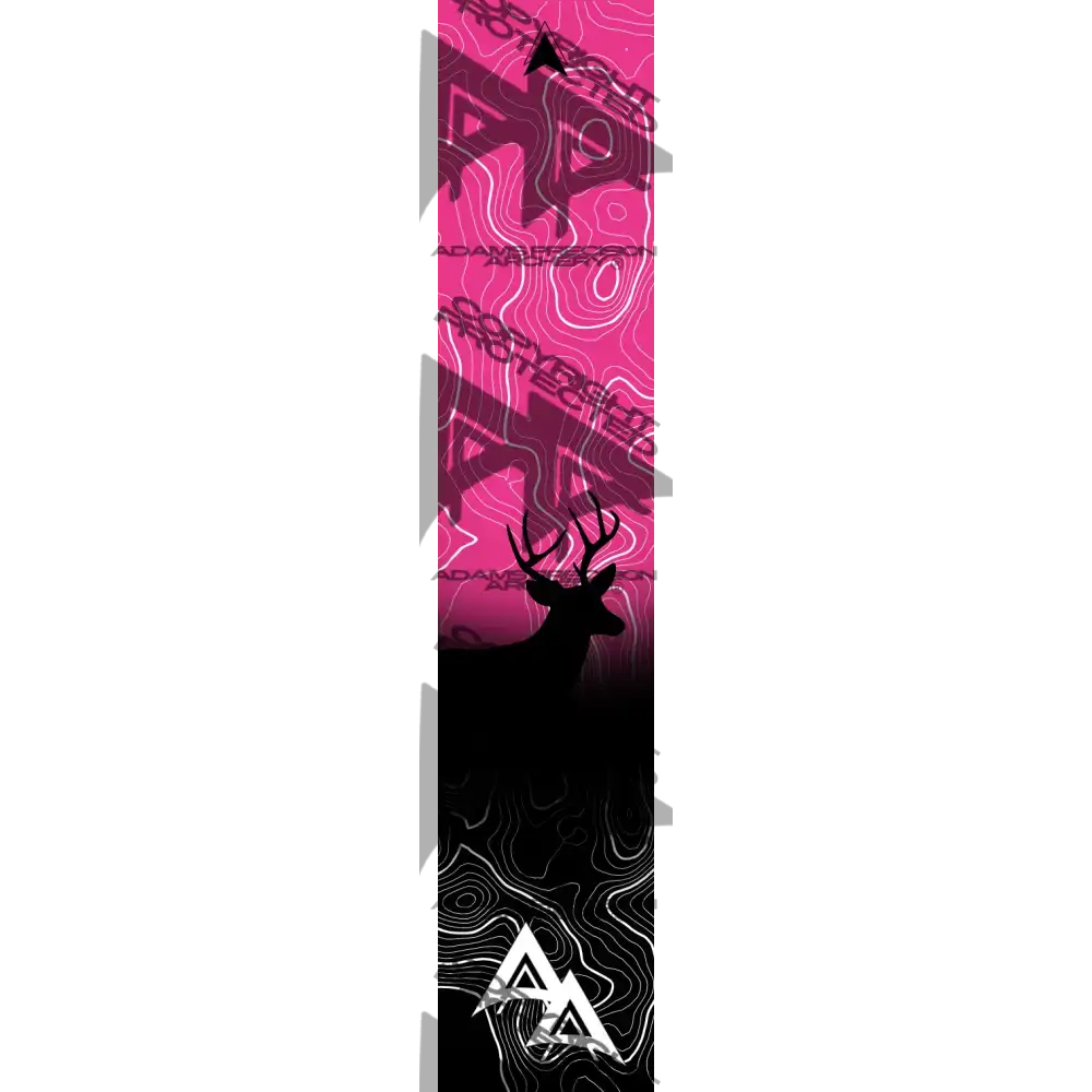 APA GAME SERIES WHITETAIL TOPO FADE PINK ARROW WRAP