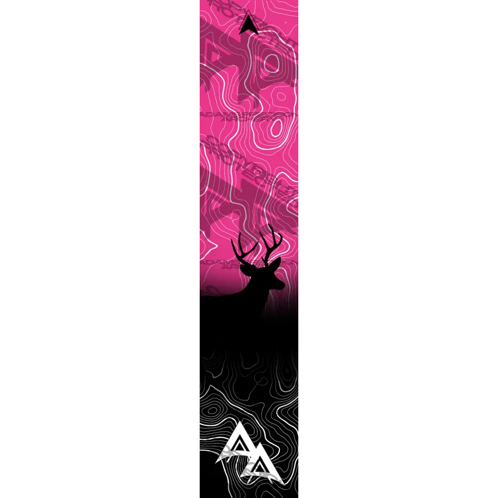 APA GAME SERIES WHITETAIL TOPO FADE PINK ARROW WRAP