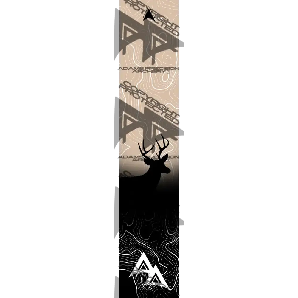 APA GAME SERIES WHITETAIL TOPO FADE SAND ARROW WRAP