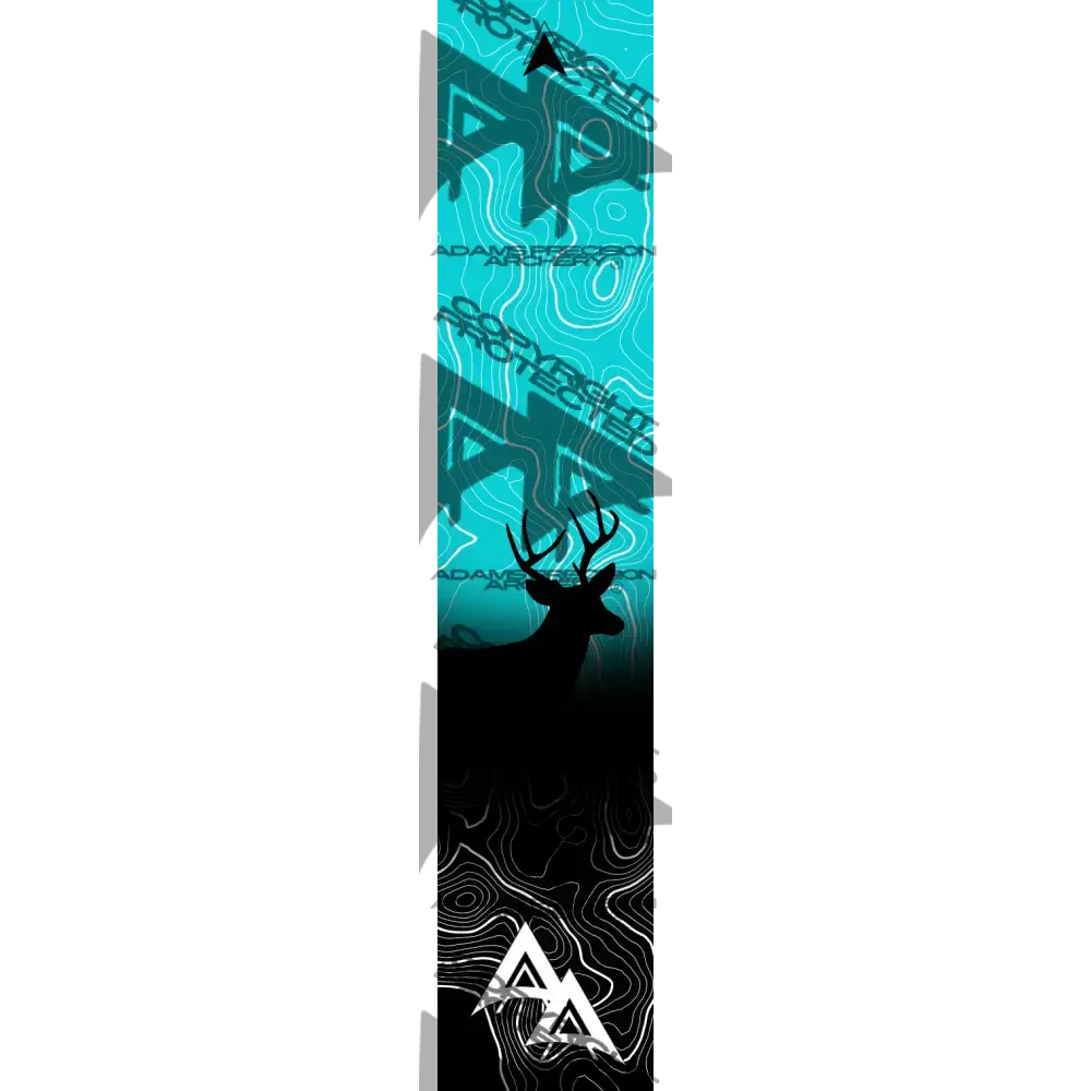 APA GAME SERIES WHITETAIL TOPO FADE TEAL ARROW WRAP