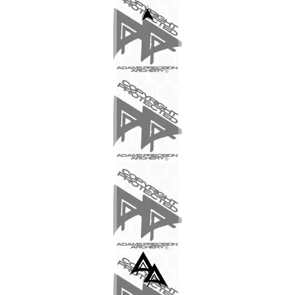 APA GHOST WHITE SERIES ARROW WRAPS - MATTE WHITE GHOST HEX OUTLINE MATTE (STANDARD)