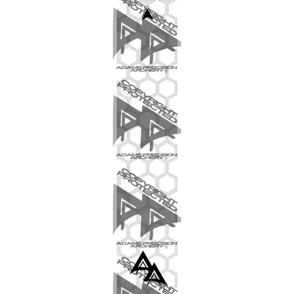 APA GHOST WHITE SERIES ARROW WRAPS - REFLECTIVE HEX FILLED REFLECTIVE