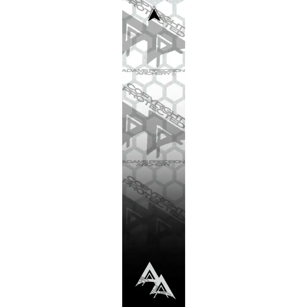 APA GHOST WHITE SERIES ARROW WRAPS - REFLECTIVE HEX FILLED DISSOLVING REFLECTIVE