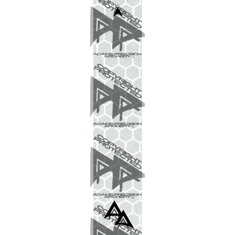 APA GHOST WHITE SERIES ARROW WRAPS - REFLECTIVE HEX OUTLINE REFLECTIVE