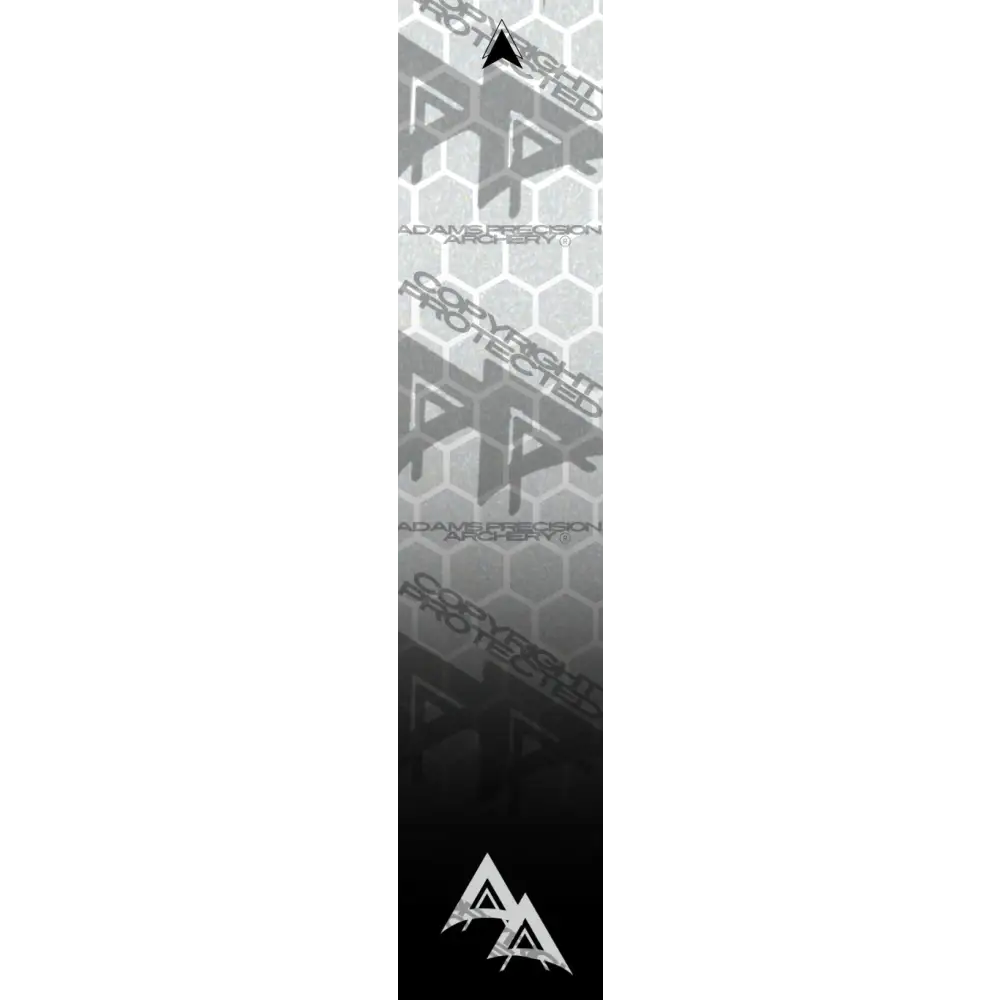 APA GHOST WHITE SERIES ARROW WRAPS - REFLECTIVE HEX OUTLINE DISSOLVING REFLECTIVE