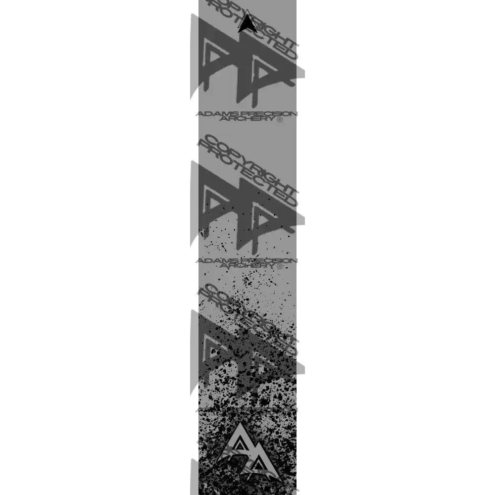 APA GREY PAINTBALL SERIES ARROW WRAP MATTE (STANDARD) ARROW WRAPS