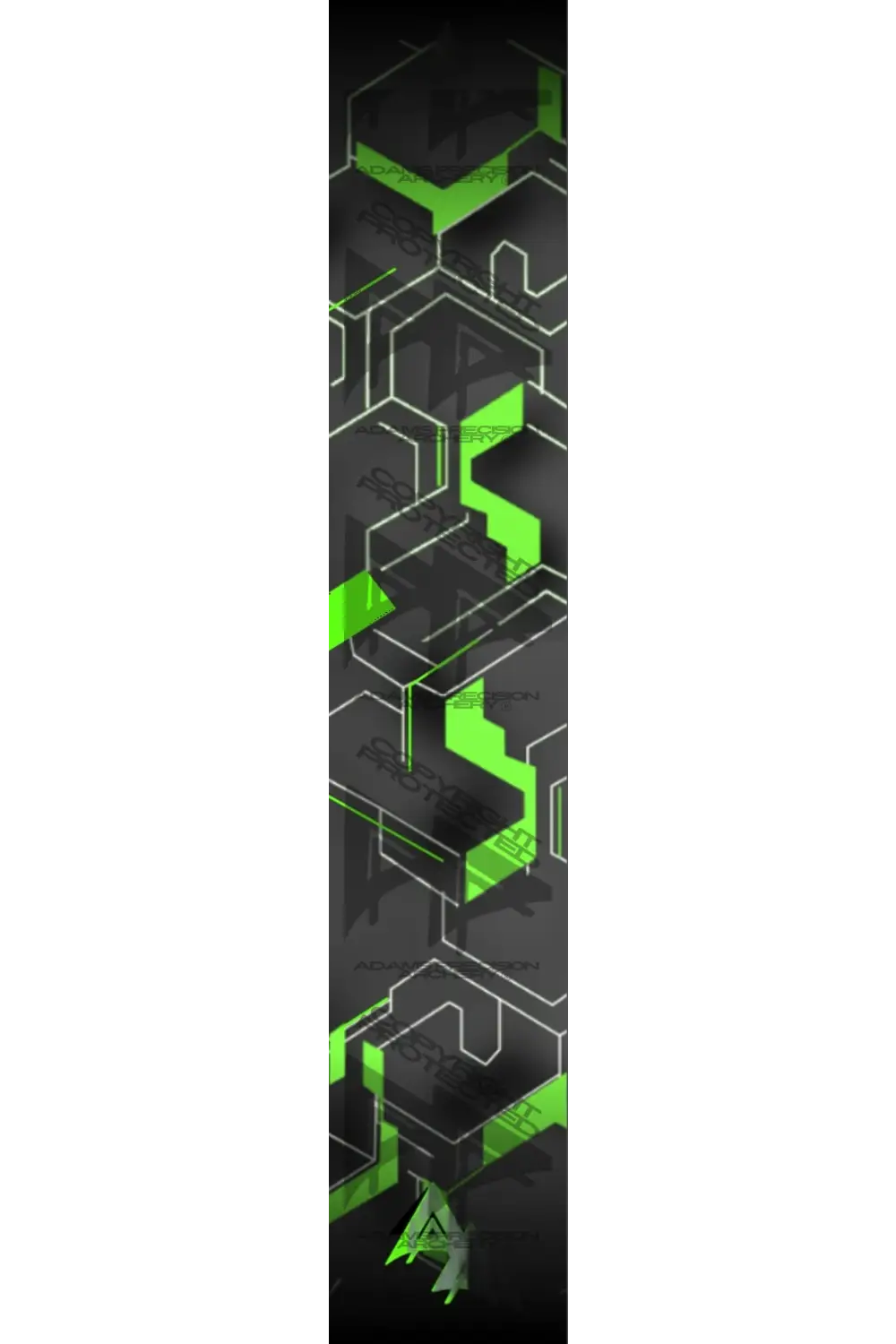 APA HEX CAMO SERIES ARROW WRAPS - GREEN