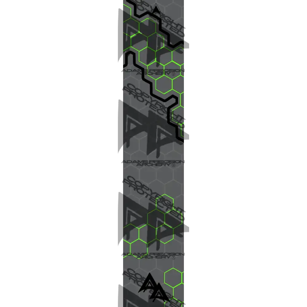 APA HOLE PUNCH HEX SERIES ARROW WRAPS - GREEN MATTE (STANDARD)