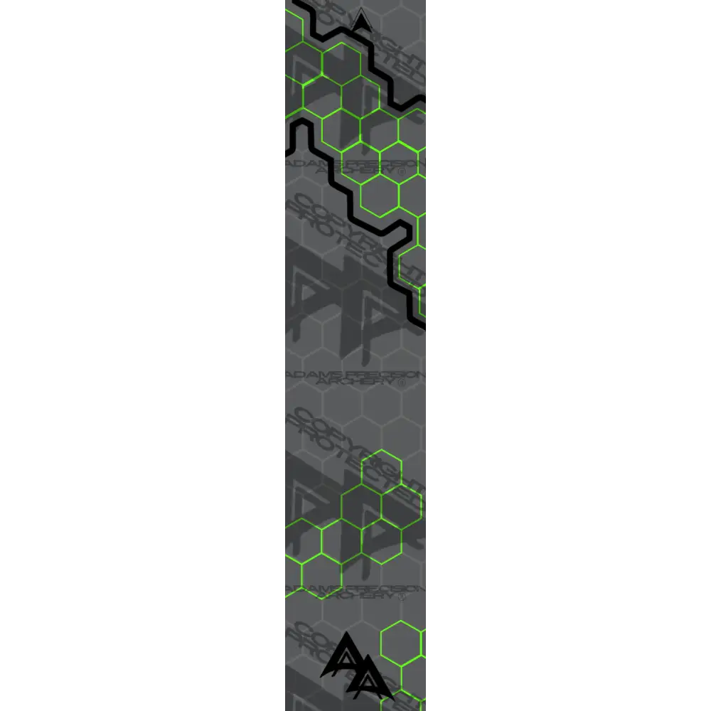 APA HOLE PUNCH HEX SERIES ARROW WRAPS - GREEN MATTE (STANDARD)