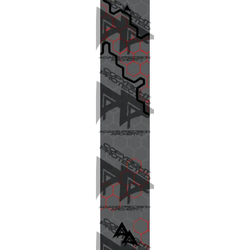 APA HOLE PUNCH HEX SERIES ARROW WRAPS - RED MATTE (STANDARD)