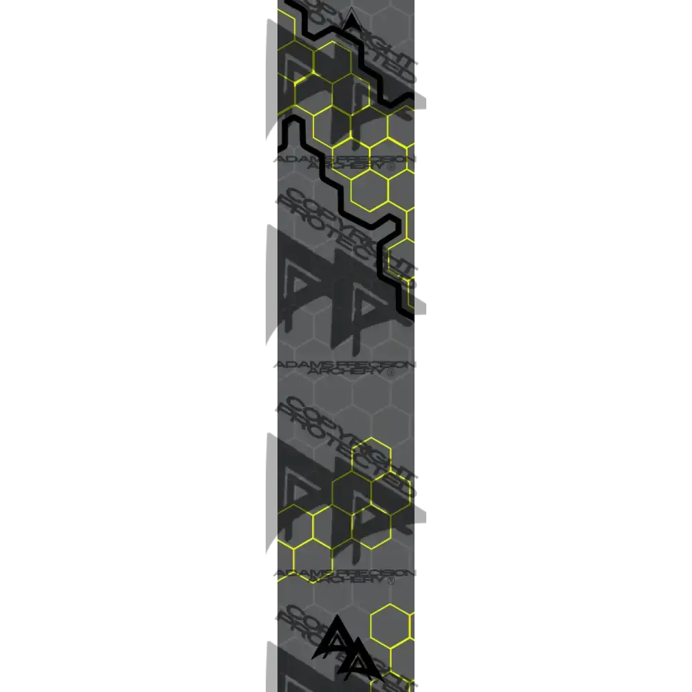 APA HOLE PUNCH HEX SERIES ARROW WRAPS - YELLOW MATTE (STANDARD)