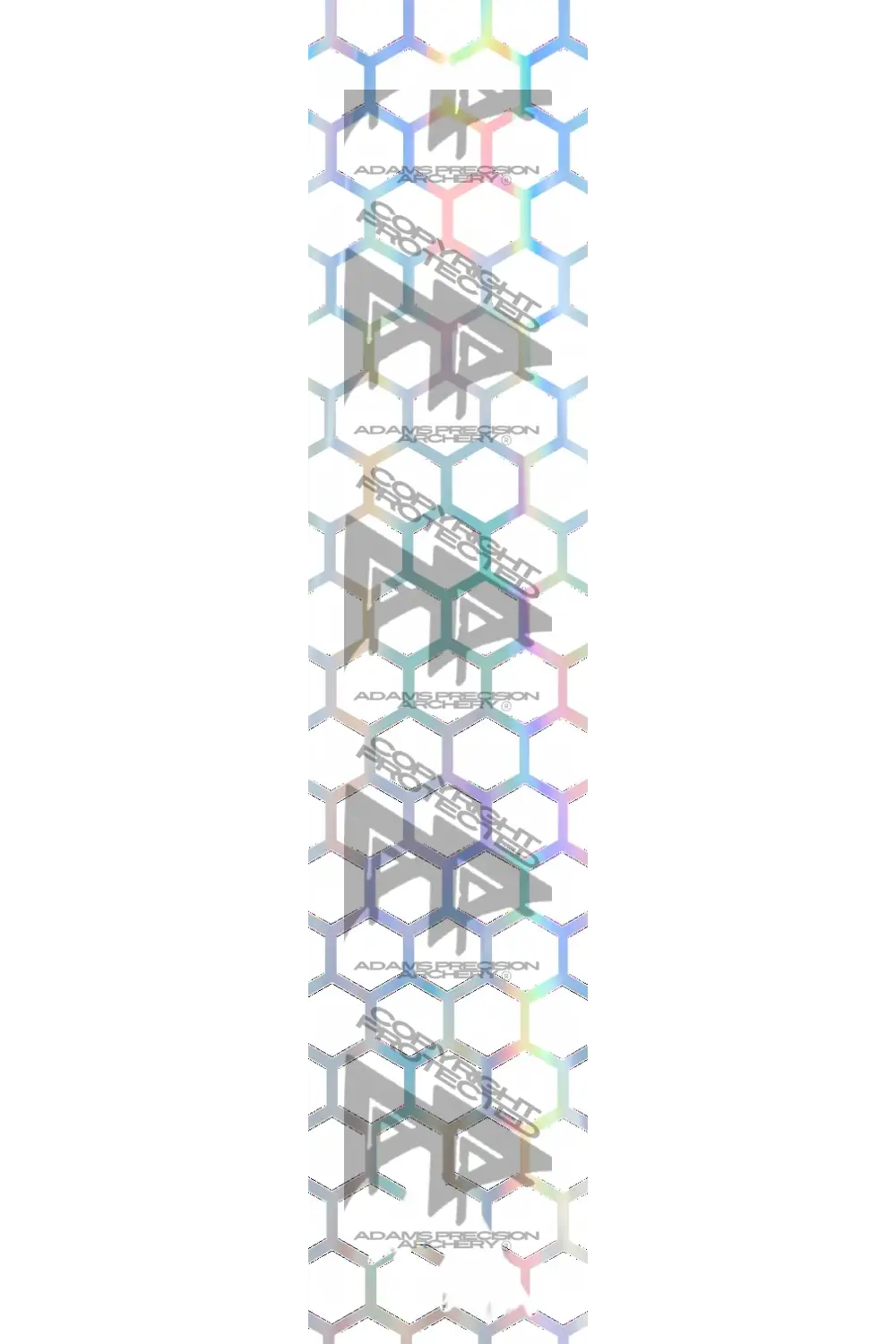APA  HOLOGRAPHIC SERIES - GHOST WHITE HEX OUTLINE FADE  HOLOGRAPHIC