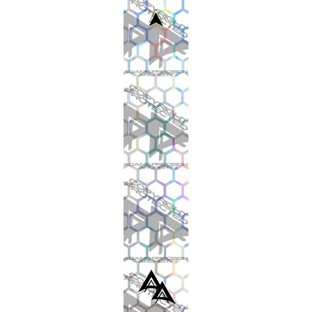 APA  HOLOGRAPHIC SERIES - GHOST WHITE HEX OUTLINE FADE  HOLOGRAPHIC