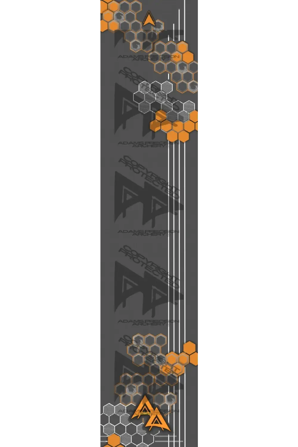 APA HONEYCOMB HEX SERIES ARROW WRAPS - ORANGE