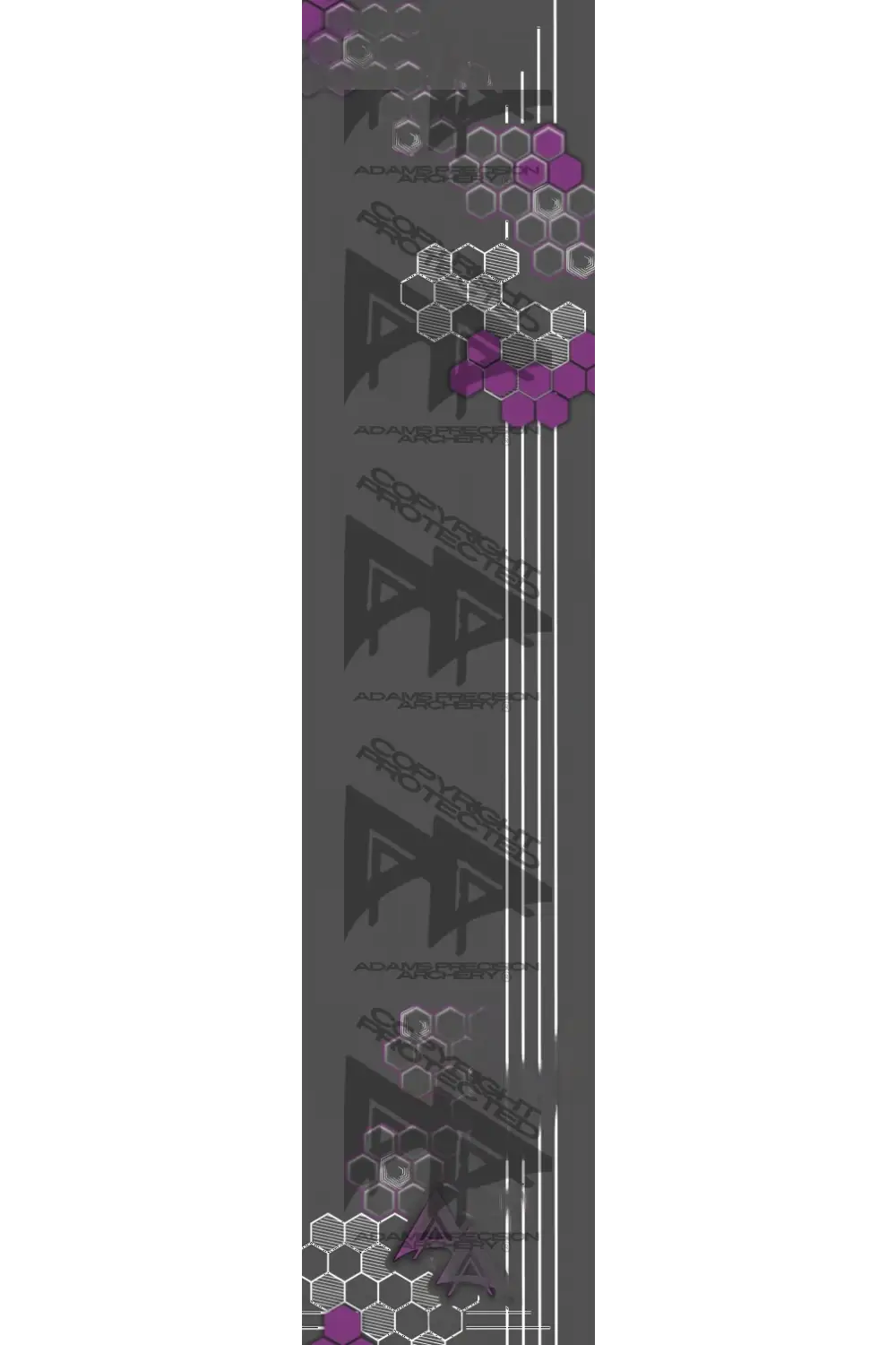 APA HONEYCOMB HEX SERIES ARROW WRAPS - PURPLE