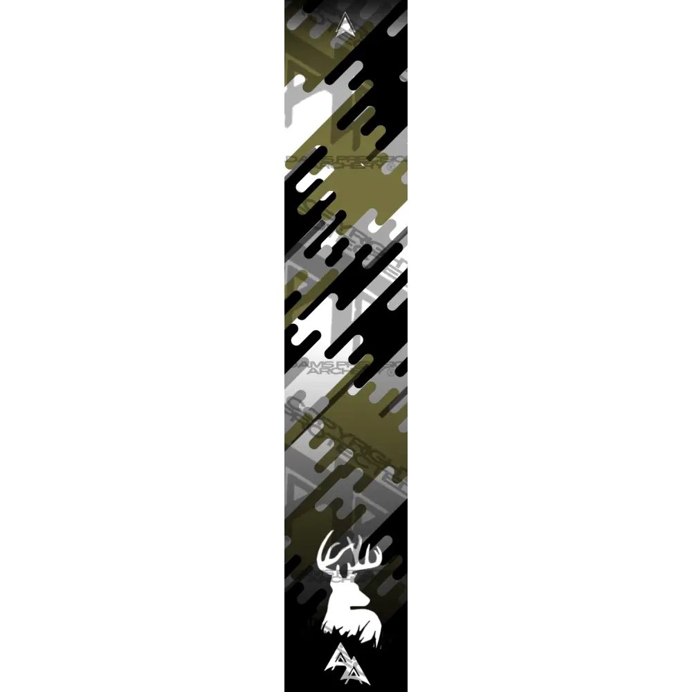 APA JIGSAW CAMO SERIES - WHITETAIL ARROW WRAPS - BLACKENED GREEN
