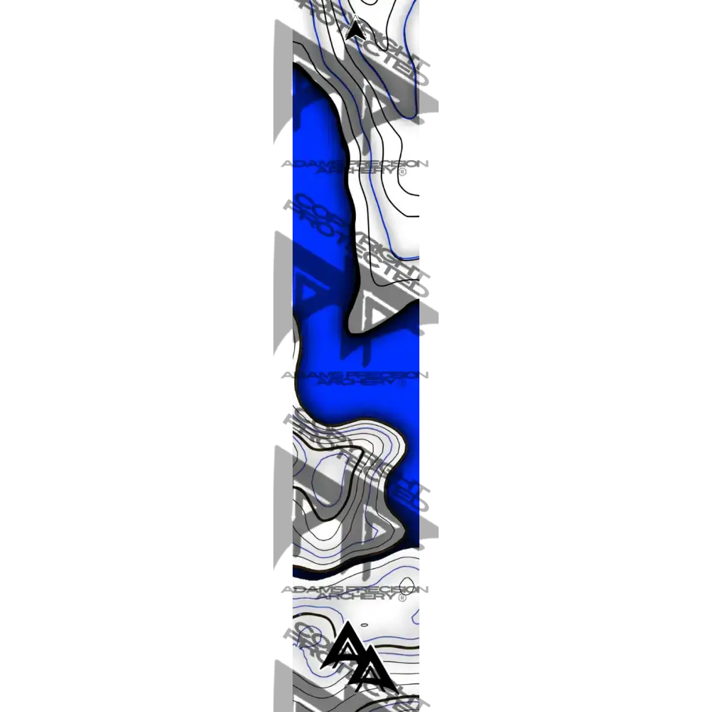APA LAKE TOPO SERIES ARROW WRAPS - BLUE