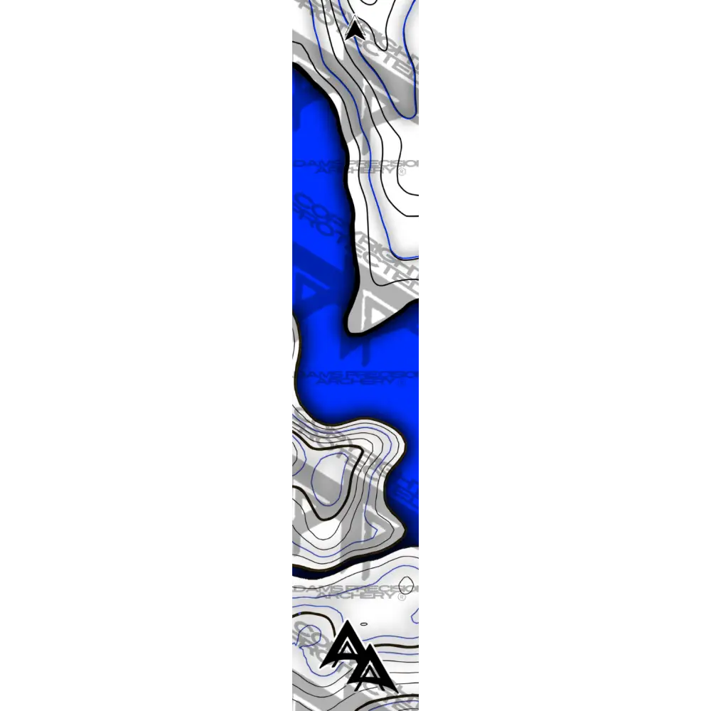 APA LAKE TOPO SERIES ARROW WRAPS - BLUE