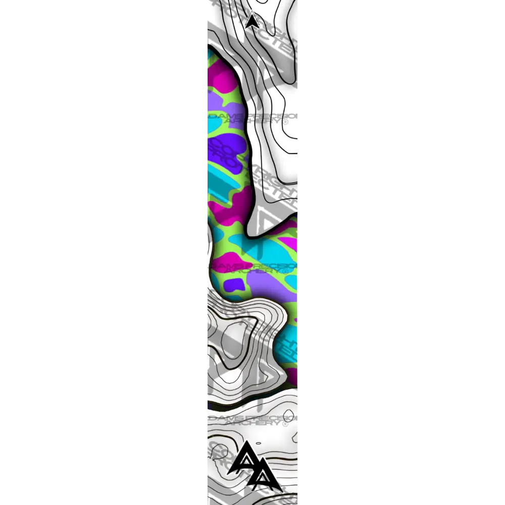 APA LAKE TOPO SERIES ARROW WRAPS - DUCK CAMO - NEON