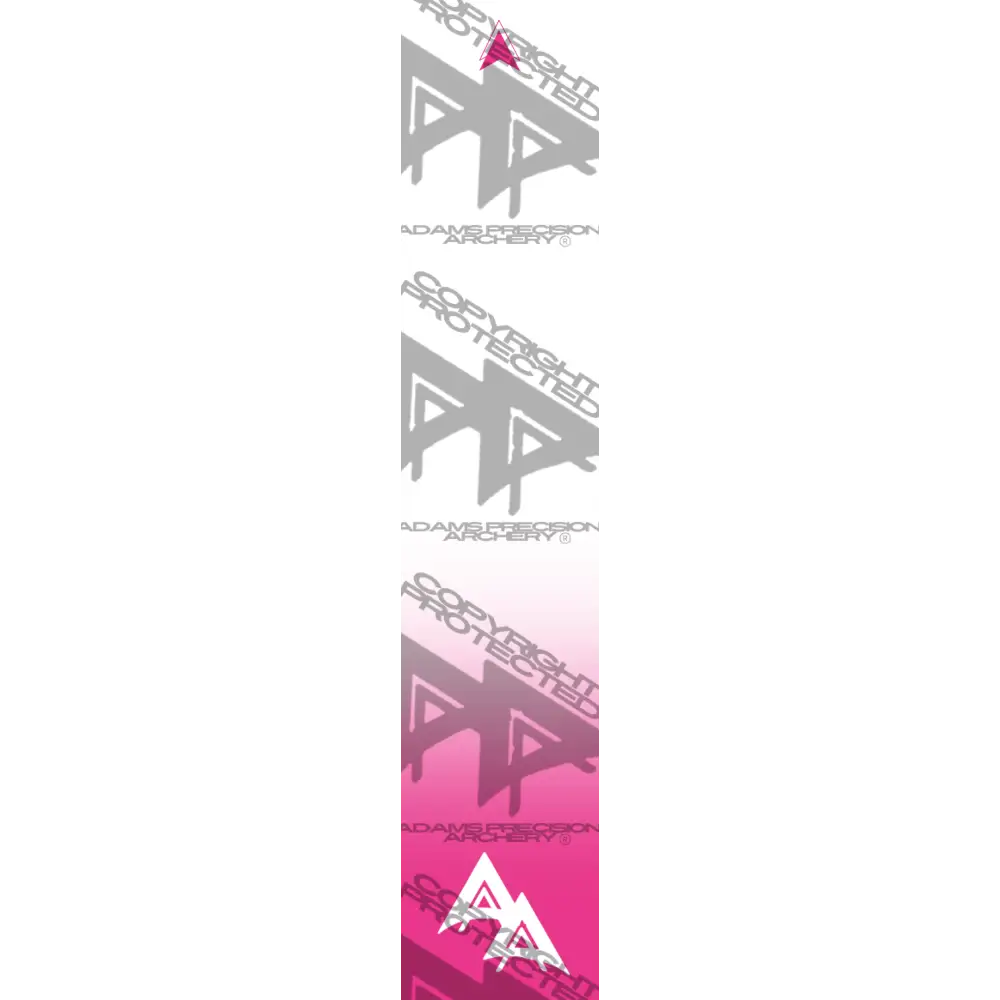 APA LIGHT DISSOLVE PINK ARROW WRAP – ADAMS PRECISION ARCHERY