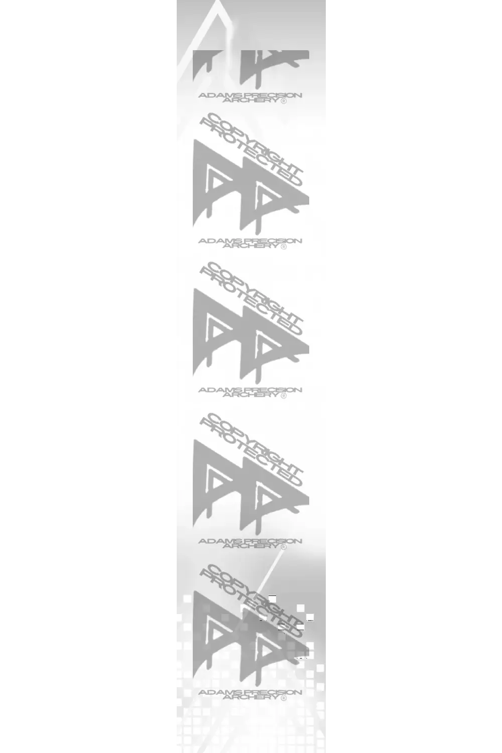 APA MODERN SERIES ARROW WRAPS - BLACK