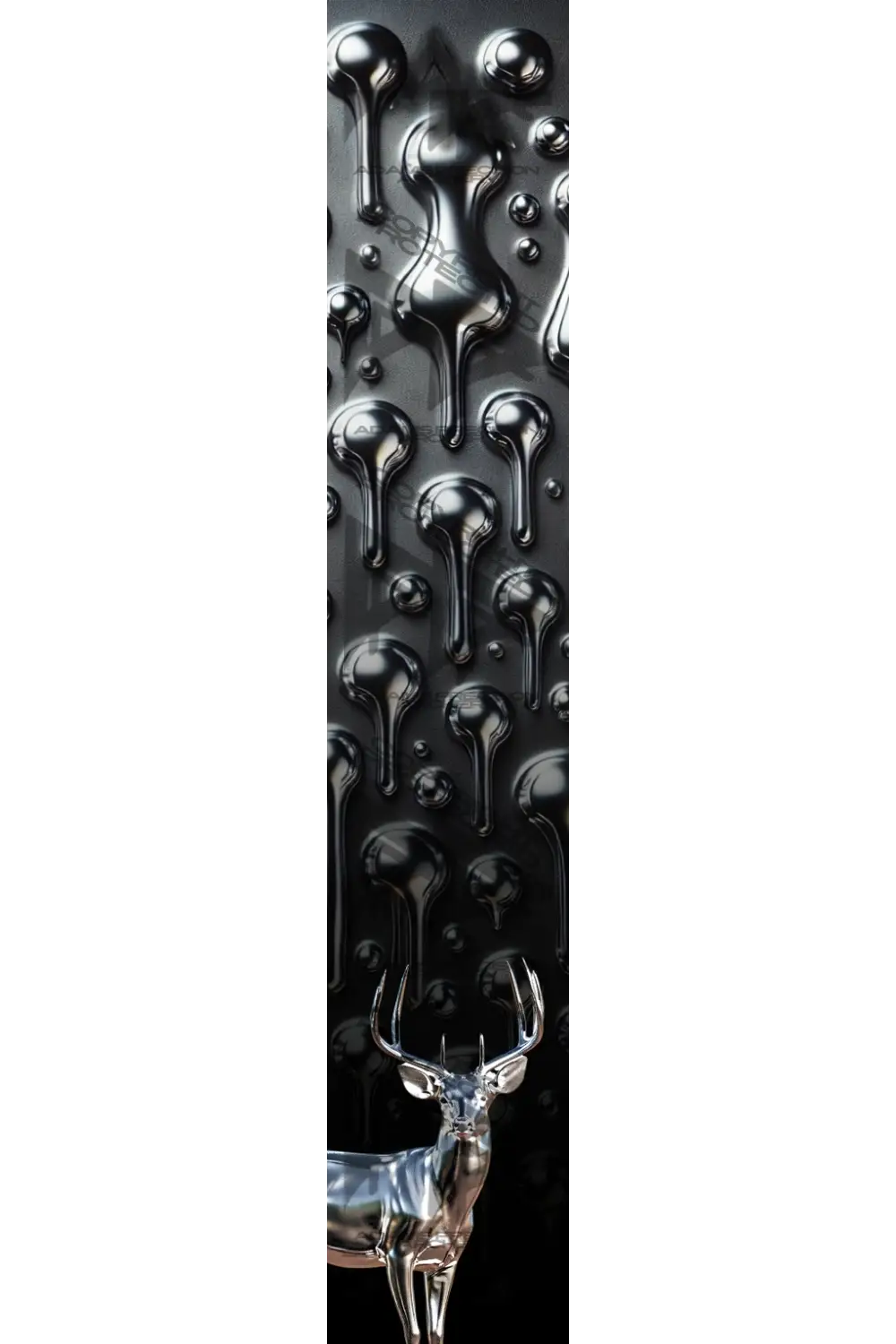 APA MOLTEN METAL SERIES ARROW WRAPS - WHITETAIL - DARK MATTE (STANDARD)