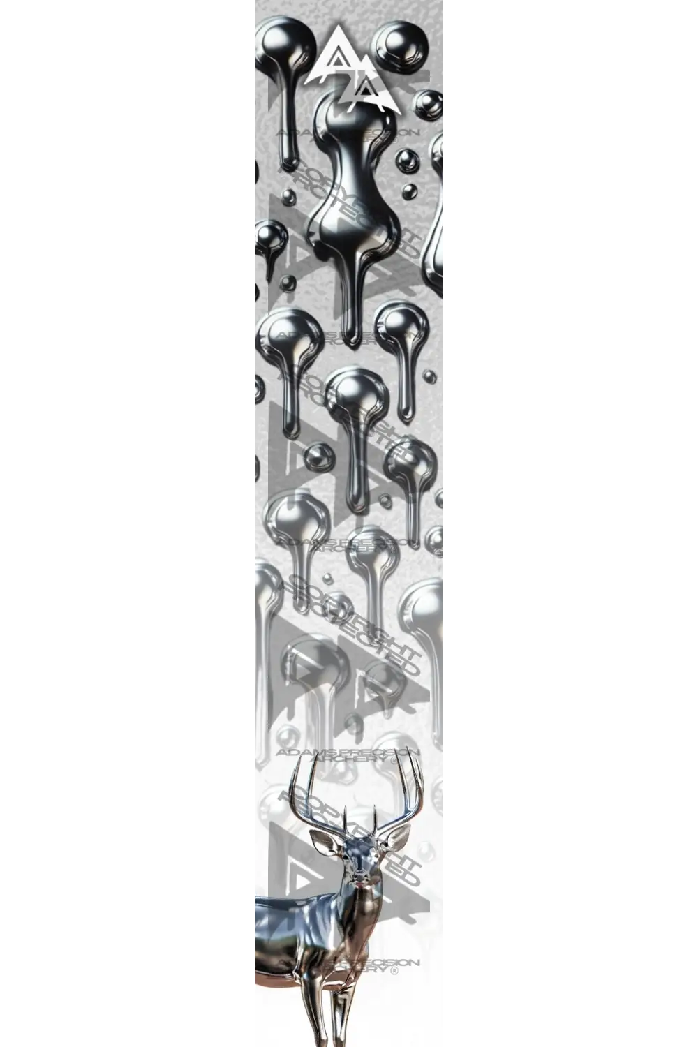 APA MOLTEN METAL SERIES ARROW WRAPS - WHITETAIL - LIGHT MATTE (STANDARD)