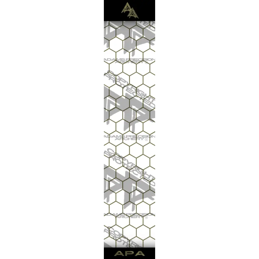 APA OD GREEN OUTLINE HEX SERIES ARROW WRAP MATTE (STANDARD) APA HEX SERIES
