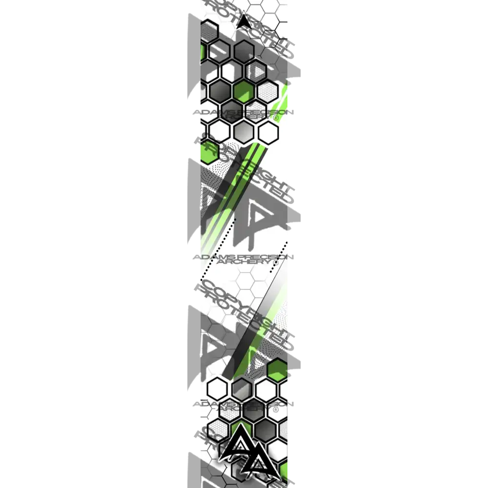 APA PARALLEL HEX SERIES ARROW WRAPS - GREEN MATTE (STANDARD)