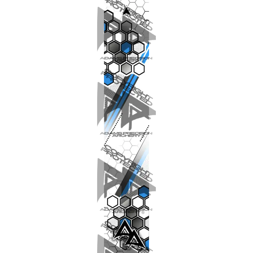 APA PARALLEL HEX SERIES ARROW WRAPS - LIGHT BLUE MATTE (STANDARD)