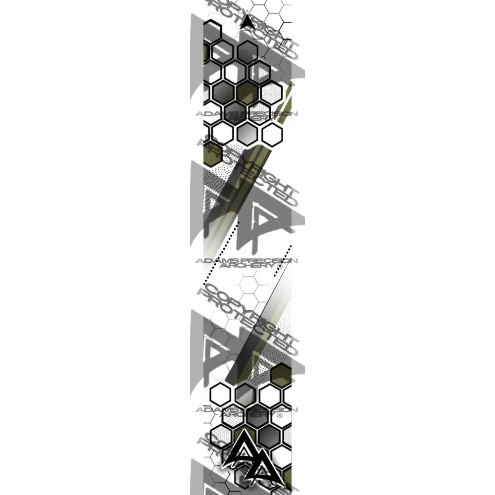 APA PARALLEL HEX SERIES ARROW WRAPS - OD GREEN MATTE (STANDARD)