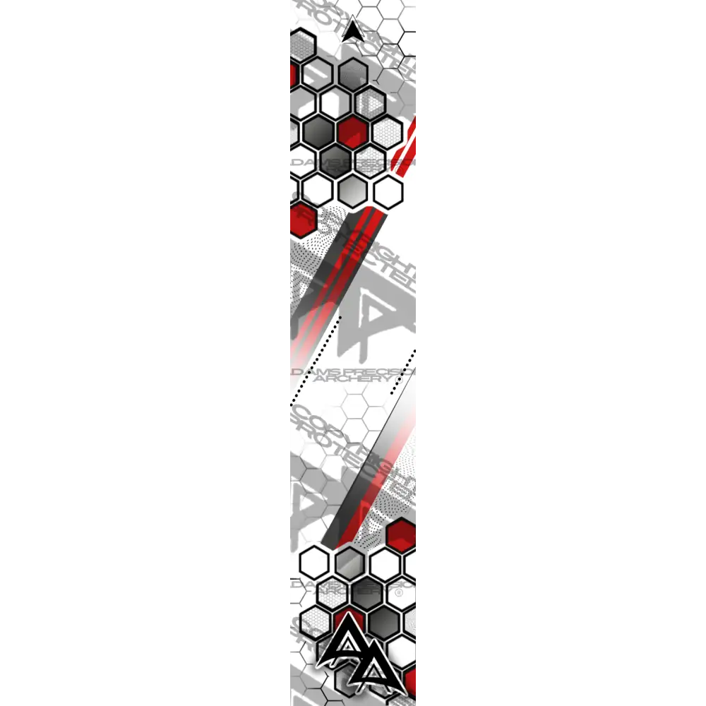 APA PARALLEL HEX SERIES ARROW WRAPS - RED MATTE (STANDARD)