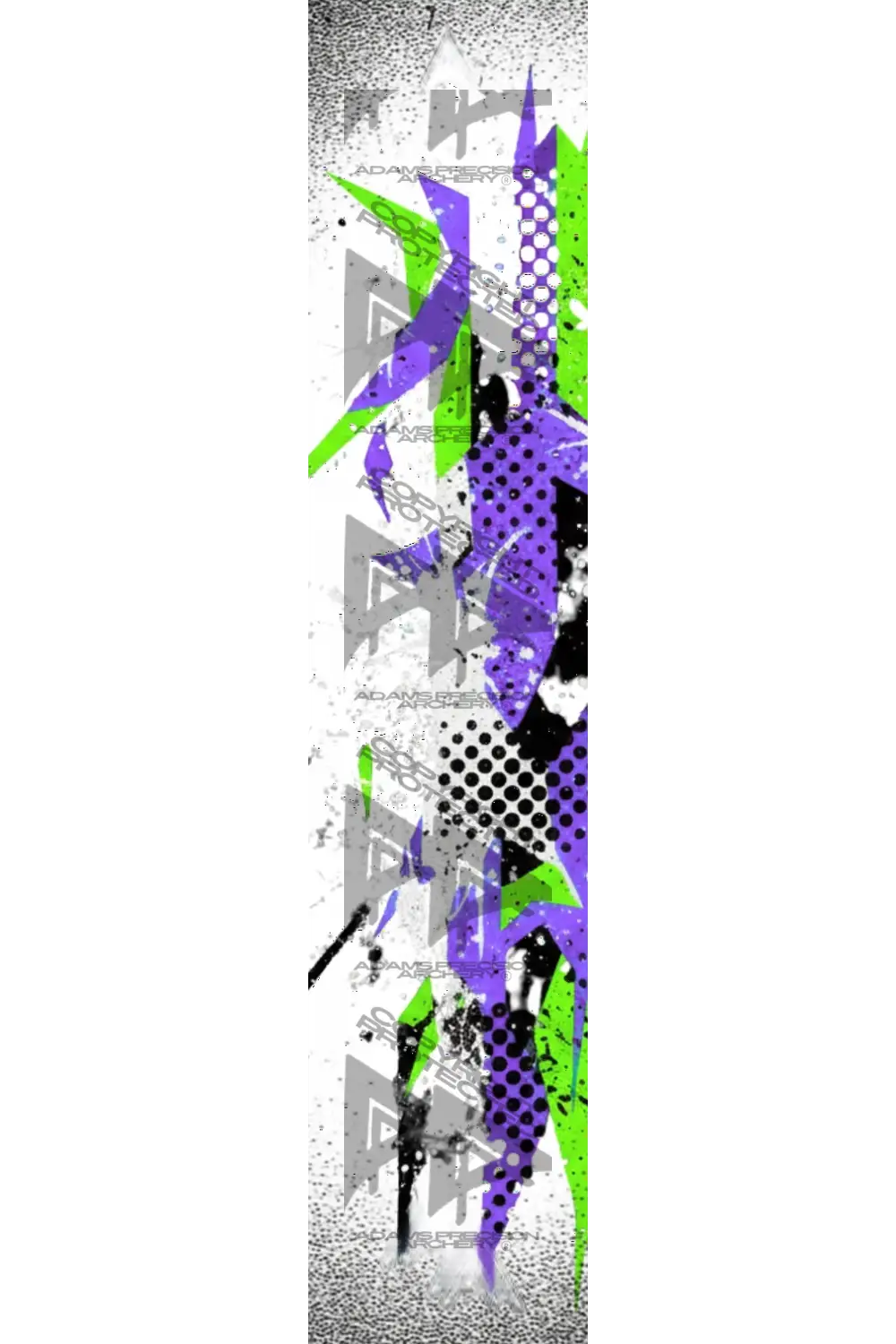 APA PATTERNS SERIES ARROW WRAPS - AI GEN PURPLE | GREEN TWO