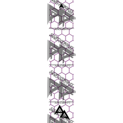 APA PURPLE OUTLINE HEX SERIES ARROW WRAP MATTE (STANDARD) APA HEX SERIES
