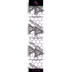 APA PURPLE OUTLINE HEX SERIES ARROW WRAP MATTE (STANDARD) APA HEX SERIES