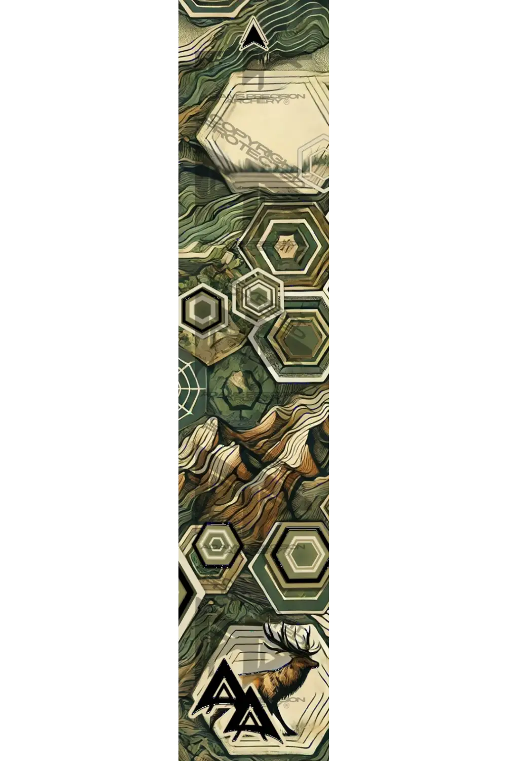 APA QUILTED HEX SERIES ARROW WRAPS - TWO MATTE (STANDARD)