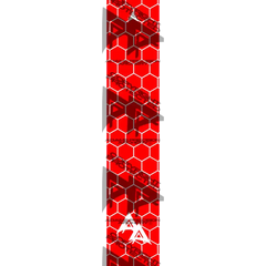 APA RED FILLED HEX SERIES ARROW WRAP MATTE (STANDARD) APA HEX SERIES