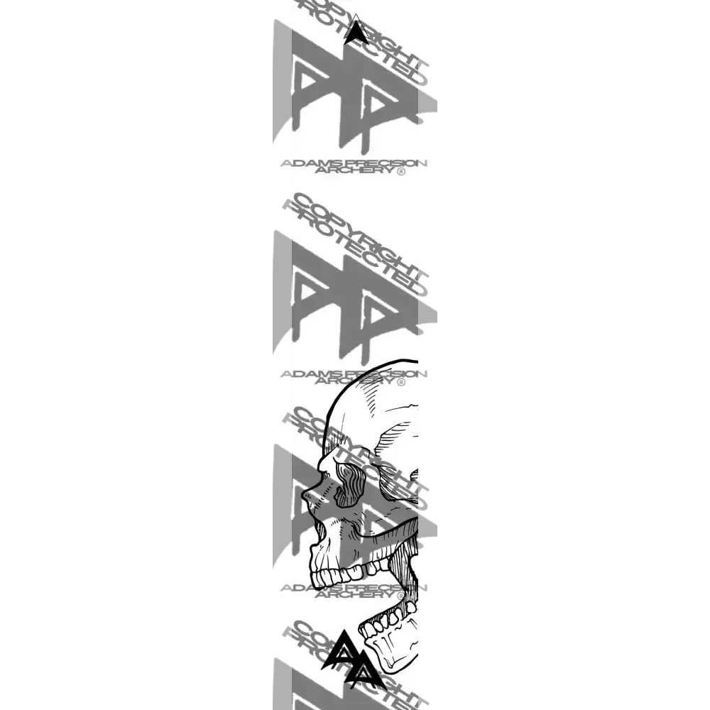 APA SKULLS ARROW WRAPS TWO WHITE