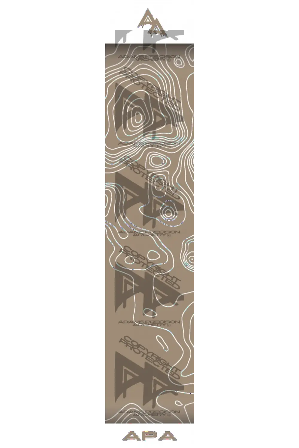 APA TOPO BOURBON INVERSE ARROW WRAP MATTE (STANDARD) / BANDED ARROW WRAPS