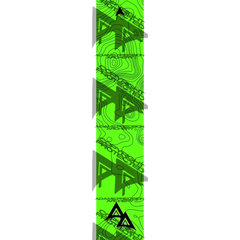 APA TOPO FLO GREEN ARROW WRAP FLUORESCENT / TRADITIONAL ARROW WRAPS