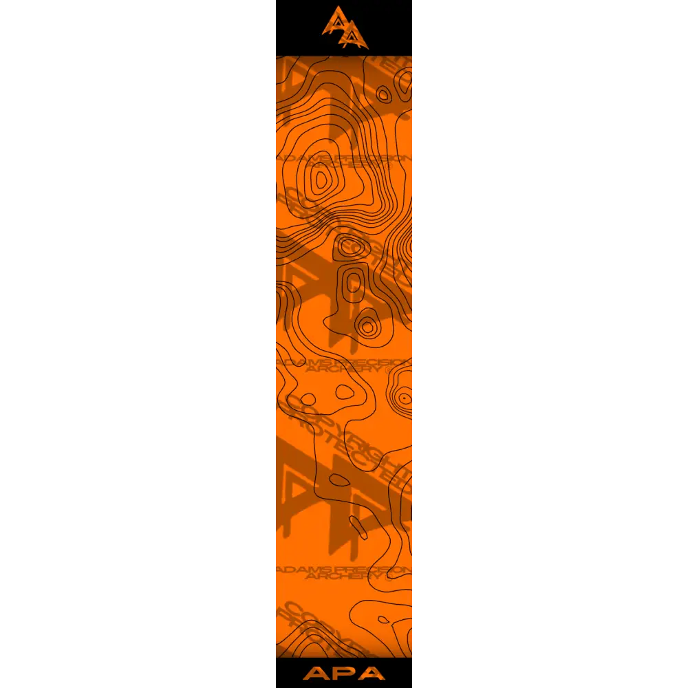 APA TOPO FLO ORANGE ARROW WRAP FLUORESCENT / BANDED ARROW WRAPS