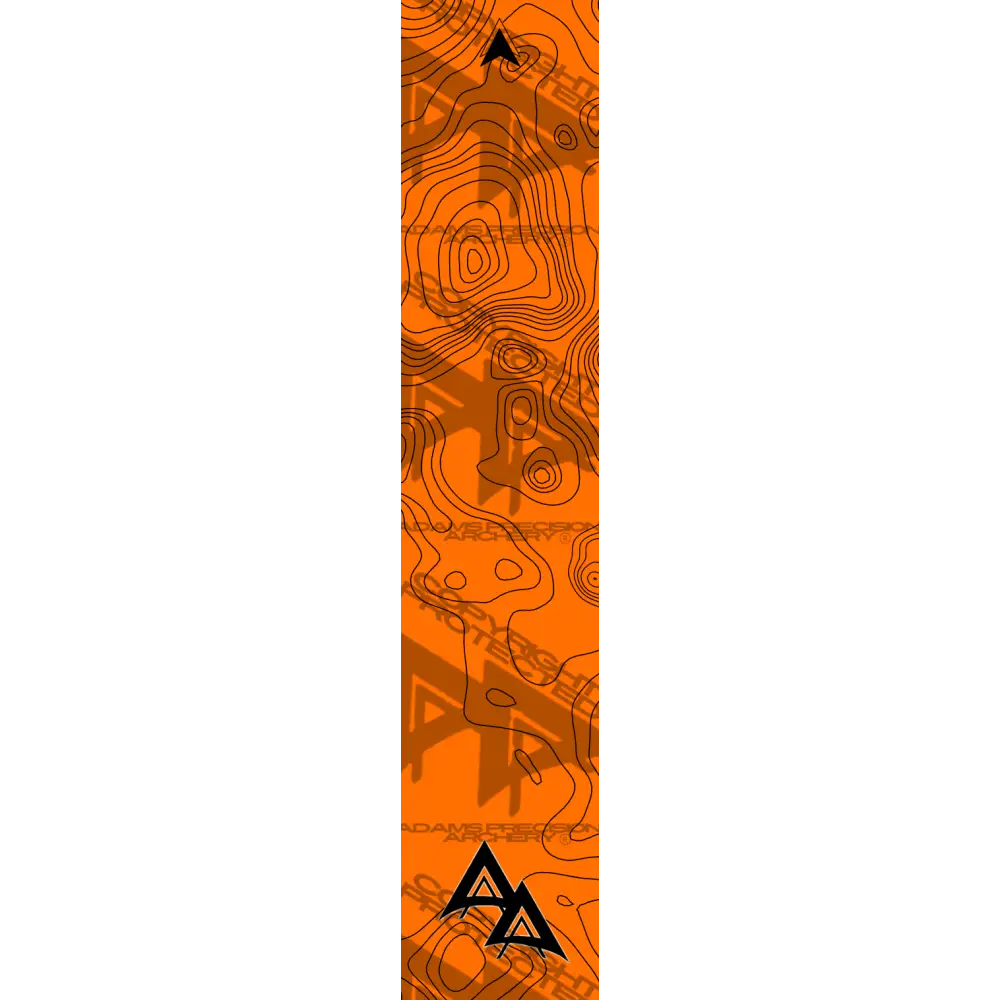 APA TOPO FLO ORANGE ARROW WRAP FLUORESCENT / TRADITIONAL ARROW WRAPS