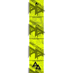 APA TOPO FLO YELLOW ARROW WRAP FLUORESCENT / TRADITIONAL ARROW WRAPS