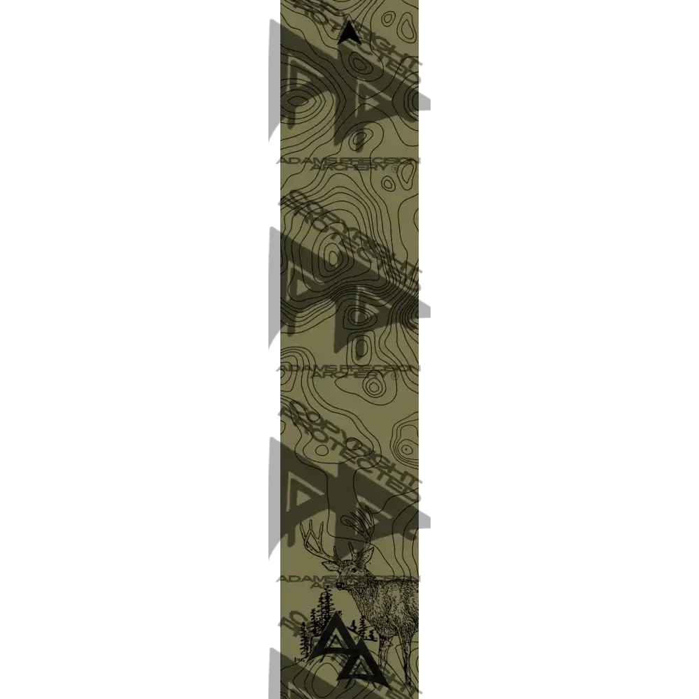 APA TOPO SKETCHING SERIES ARROW WRAPS - WHITETAIL