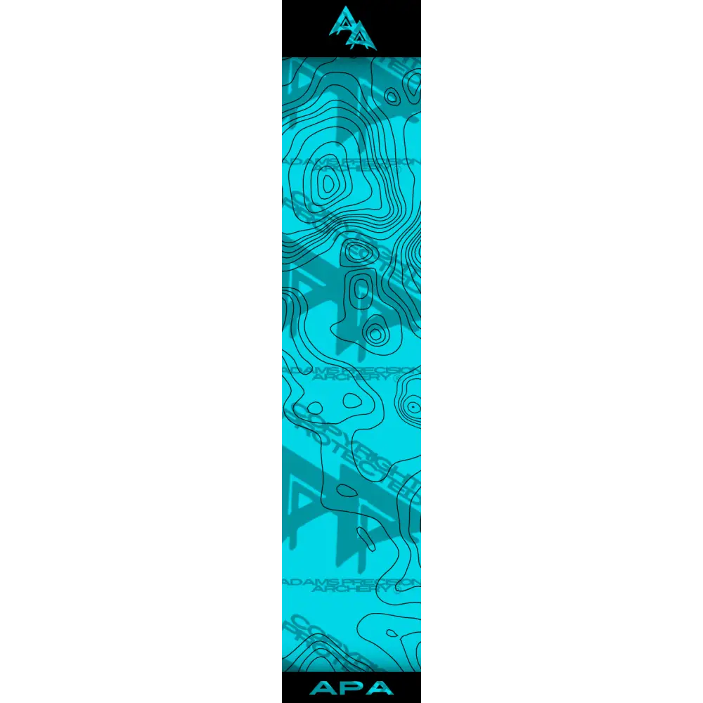 APA TOPO TEAL ARROW WRAP MATTE (STANDARD) / BANDED ARROW WRAPS