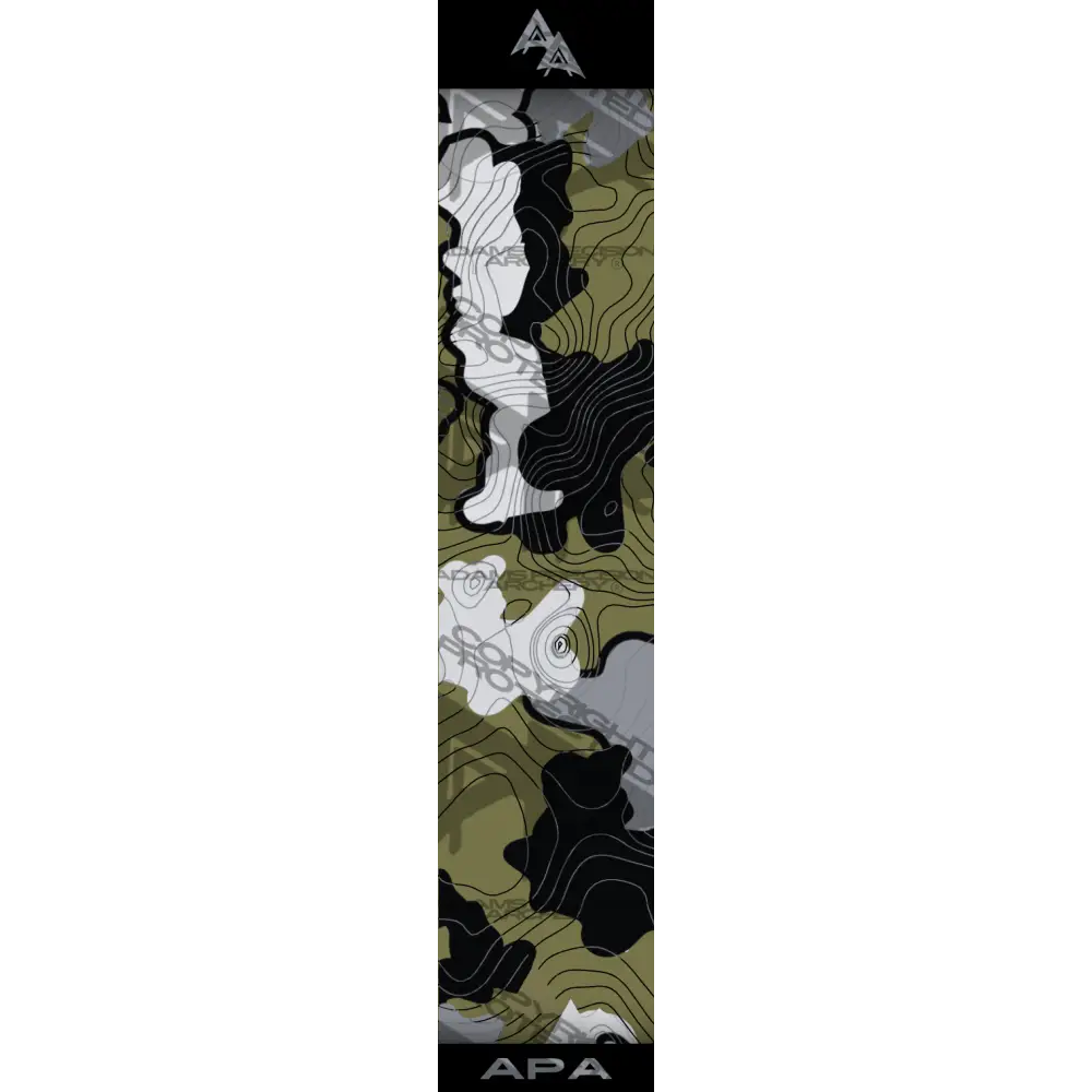 APA TOXIC TOPO CAMO SERIES ARROW WRAPS - OD/BLACK