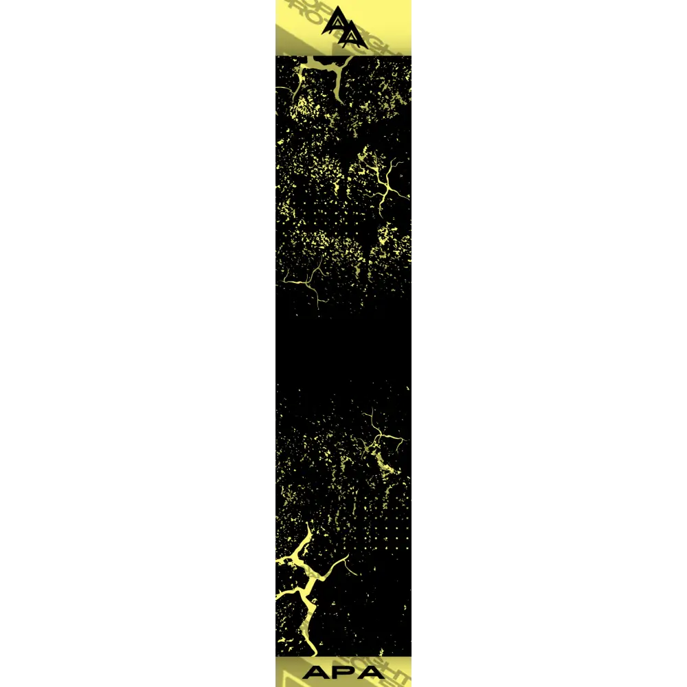 APA YELLOW SHATTERED SERIES ARROW WRAP BLACK