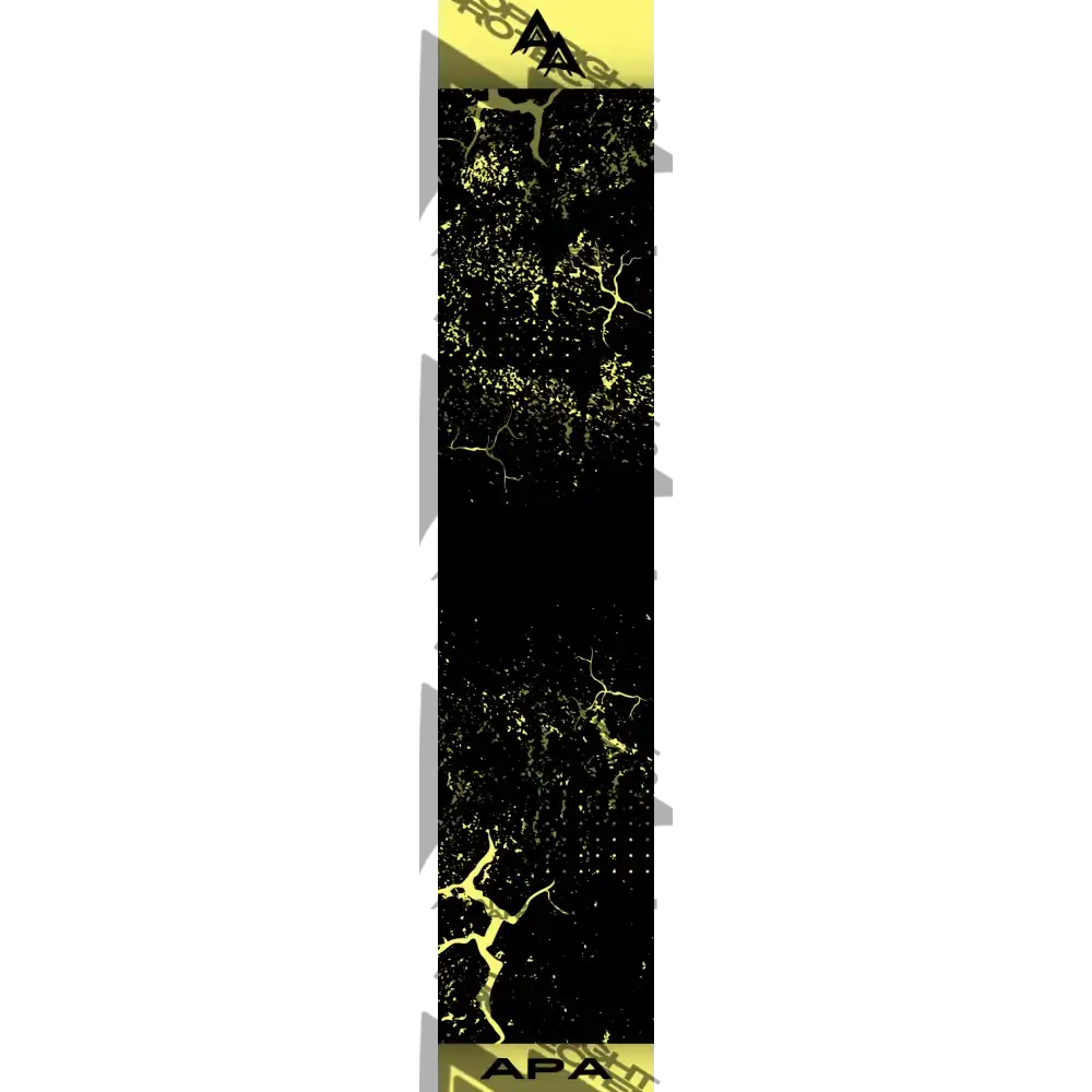 APA YELLOW SHATTERED SERIES ARROW WRAP BLACK
