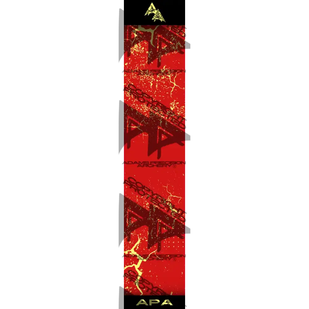 APA YELLOW SHATTERED SERIES ARROW WRAP RED