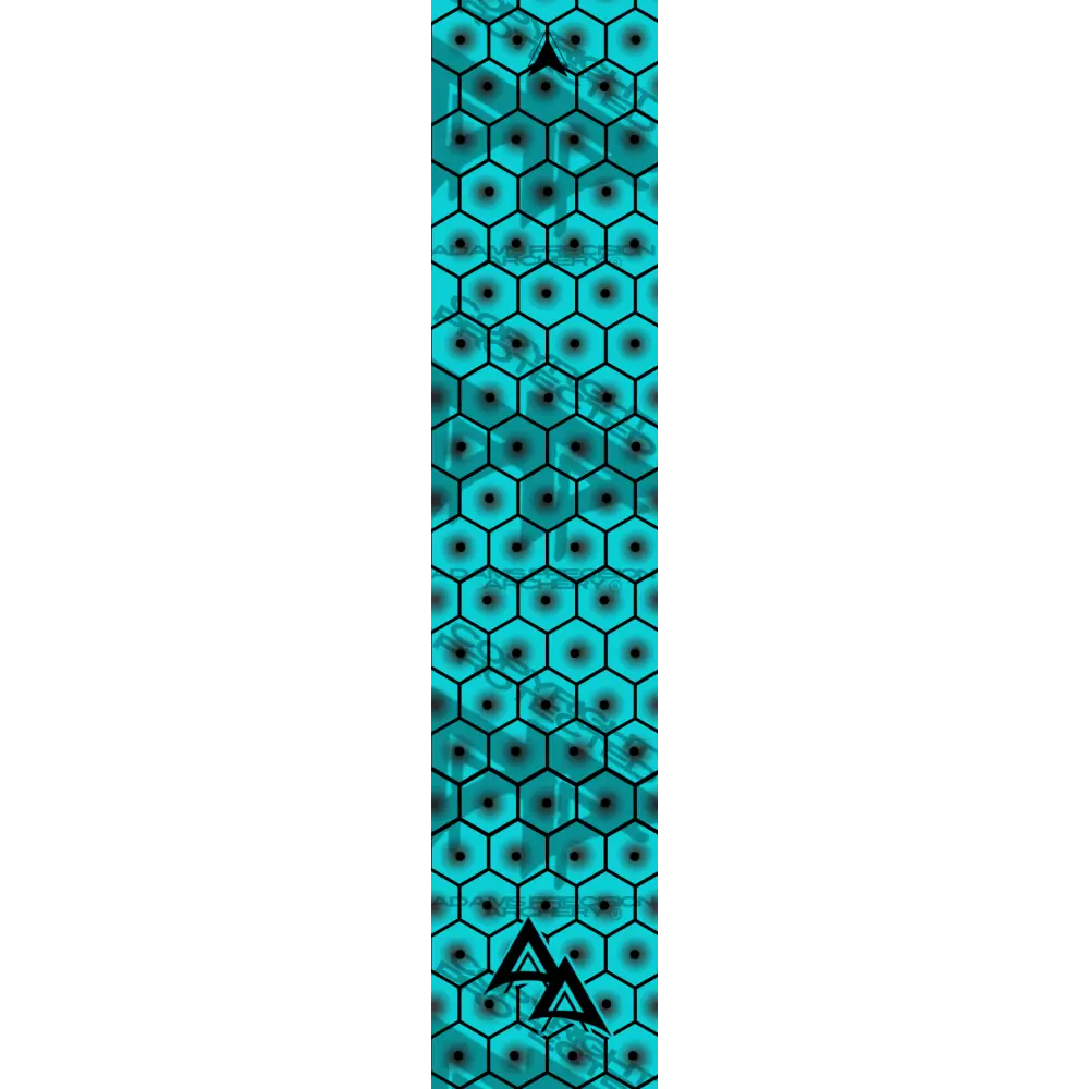 BULLSEYE HEX | TEAL SIZE: 1’’ X 5’’ OVERSTOCK